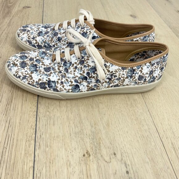 Hotter England Mabel Floral Lace Up Sneakers SZ 8.5 - Picture 2 of 10